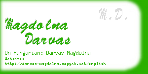 magdolna darvas business card